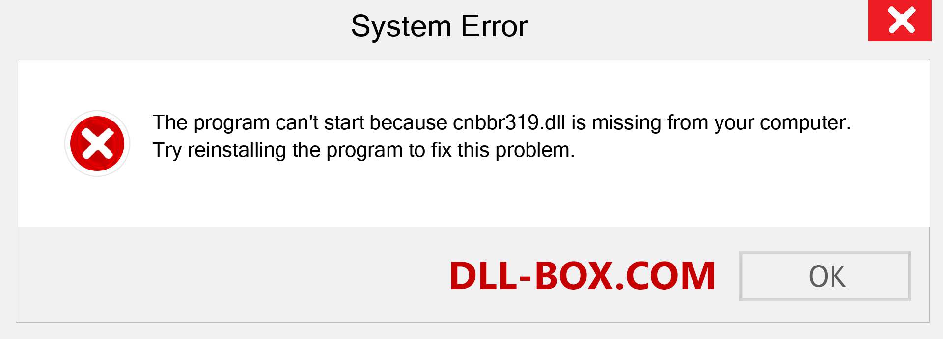  cnbbr319.dll file is missing?. Download for Windows 7, 8, 10 - Fix  cnbbr319 dll Missing Error on Windows, photos, images